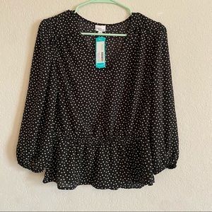 NWT Peplum Top